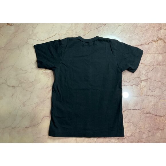 COMME DES GARCONS PLAY Womens Cotton Tee With Red Emblem in Black XSmall - Picture 6 of 14